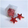 Weihnachtssterne aus Kunststoff, nicht zerbrechlich, 6cm, rot, VE 6 Stück. Ergänzend zu Weihnachtskugeln aus Kunststoff