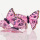 Schmetterling rosa | pink mit Magnet VE 3 St Gr. 9x6 cm
