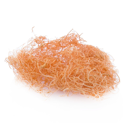 Curly Moos Moosartikel zum Basteln apricot hellorange  VE ca 100g