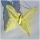 Deko Schmetterling für Frühjahrsdeko Fenster, Organza Schmetterling 20 cm gelb 1 Stück