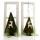Moostannenbaum H 40 cm für die Fensterdekoration Advent Weihnachten, Landhaus Basteln mit Naturfloristik