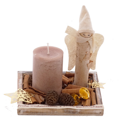 DIY-Tischdeko für Weihnachten & Advent mit Holz- und Naturdeko