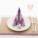 Tischdeko mit Lavendel und Rosen rosa flieder DIY Idee