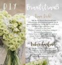 DIY Brautstrauß grün weiß mit echten präparierten Rosen | Langzeirosen selber machen