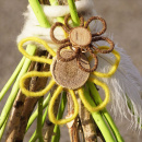 Pflanzschale Frühjahr mit Zweigen und Deko Blumen selber dekorieren