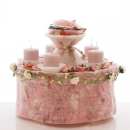 Deko Torte für Hochzeit und Feste in rosa weiß...