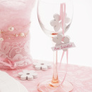 Tischkarten für Hochzeit selber machen | rosa weiß aus holz