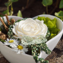 Longlive Rosen | Tischdeko Hochzeit & Geburtstag in weiß grün selber machen