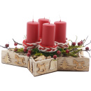 Adventsstern | Adventskranz mit vier Kerzen ausgefallen...