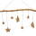 Birken-Zweig mit 7 hängenden Sternen 45cm
