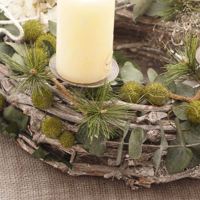Großer DIY Adventskranz | natürlich