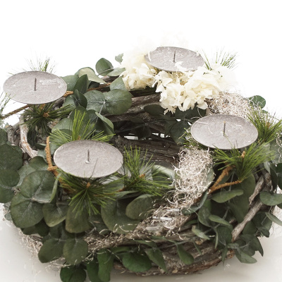 Großer DIY Adventskranz | natürlich