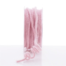 Wollschnur MIT DRAHT, Wolldraht mit Jutekern, L 3 m St&auml;rke 5 mm, echte Schurwolle rosa