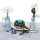 DIY Tischdeko Kommunion | Konfirmation selber machen blau, weiß, grün