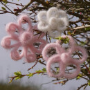 Wickelblumen aus Wolldraht, Wollschnur | Deko Blumen basteln