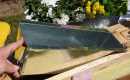 Zink Pflanzkasten für Paletten L 36 x B 9 cm x H 12 cm, Blumenkasten aus Zink