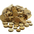 Birkenscheiben Holzscheiben gemischt 500g, Gr. 2-5cm im Netz