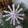 Sterne basteln | Retro-Wickelsterne aus Wolldraht Glimmer weiß, grau, mint, Christbaumschmuck