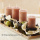 DIY Adventsgesteck in Holzschale, mit Metall-Kerzenhalter 4fach, natürlich, rustikal