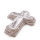 Grabschmuck, Pflanzkreuz Rattan gekalkt L 36 cm, Grabschmuck, Grabgesteck zum Pflanzen