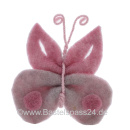 Schmetterling aus Filz, Wollband zweifarbig, 100% Wolle,...