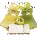 DIY Bastelset Schmetterlinge aus Wollband zweifarbig,...