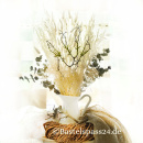 Trockenblumen weiß Lagurus getrocknete Gräser 1 Bund, L ca. 60 cm