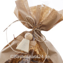 Papiertüten aus Kraftpapier braun 24 Stück, Blockbeutel mit Fenster, 11 x 6 x 21 cm