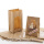 Papiertüten aus Kraftpapier braun 24 Stück, Blockbeutel mit Fenster, 11 x 6 x 21 cm