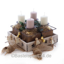 Adventskiste, Adventsgesteck in Holzkiste Vintage, natur,...