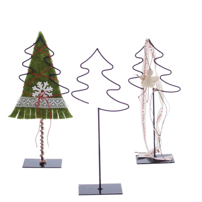 Deko Baum aus Metall H 30 cm zum Dekoriern für Advent