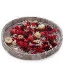 Trockenblumen Potpourri mit getrockneten Blüten, Gräser, Früchte, Samen, gemischt 50 g rot, pink, weiß