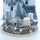 Adventskranz mit Kerzenhalter aus Holzspan geweißt / silber Gr. 30 x 8 cm stabil, rustikal