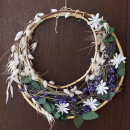 Rattan-Ring mit Trockenblumen, doppelter Rattan-Ring...