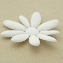 Streublumen weiß aus Stoff Br. 52 mm VE 10 Stk Blumen zum Streuen