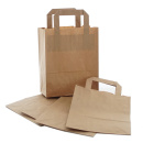 Tragetaschen aus Kraftpapier, Geschenktaschen braun VE 5...