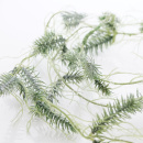 Tannengirlande künstlich, Minitannengirlande L 1,85 m, befrostet, grün-weiß für Adventsfloristik