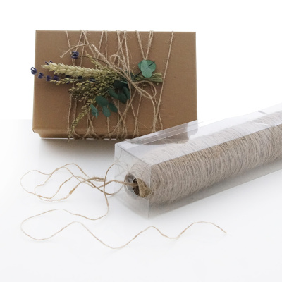 Juteschnur L 500 lfm, natur braun, verpacken und dekorieren mit 100 % Jutegarn