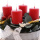 Gugelhupf Adventskranz rot weiß grün mit Herz, Landhausdeko, rustikale Adventsdeko