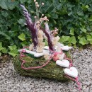 Pflanzherz aus Rebe, Gras und Moos zum Pflanzen und Gestecke, Gr 34cm