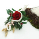Pflanzherz aus Rebe, Gras und Moos zum Pflanzen und Gestecke, Gr 34cm