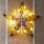 DIY Wandlampe Sternlampe 3 D aus Wolle, Filz, Trockenblumen, Boho Style