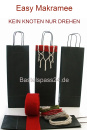 Geschenktaschen dekorieren weihnachtlich im Easy-Makramee Look