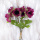 Anemonen Strauß, Seidenblumen dunkelrosa / azalee, VE 1 Bund 3 Stiele, 9 BlütenL 32cm,