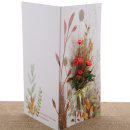Grußkarten mit Trockenblumen VE 2 Stk, Bastelset mit Doppelgrußkarten