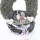 Kranz Rispenkranz, Naturkranz 23cm kiwi whitewashed auf Styropor
