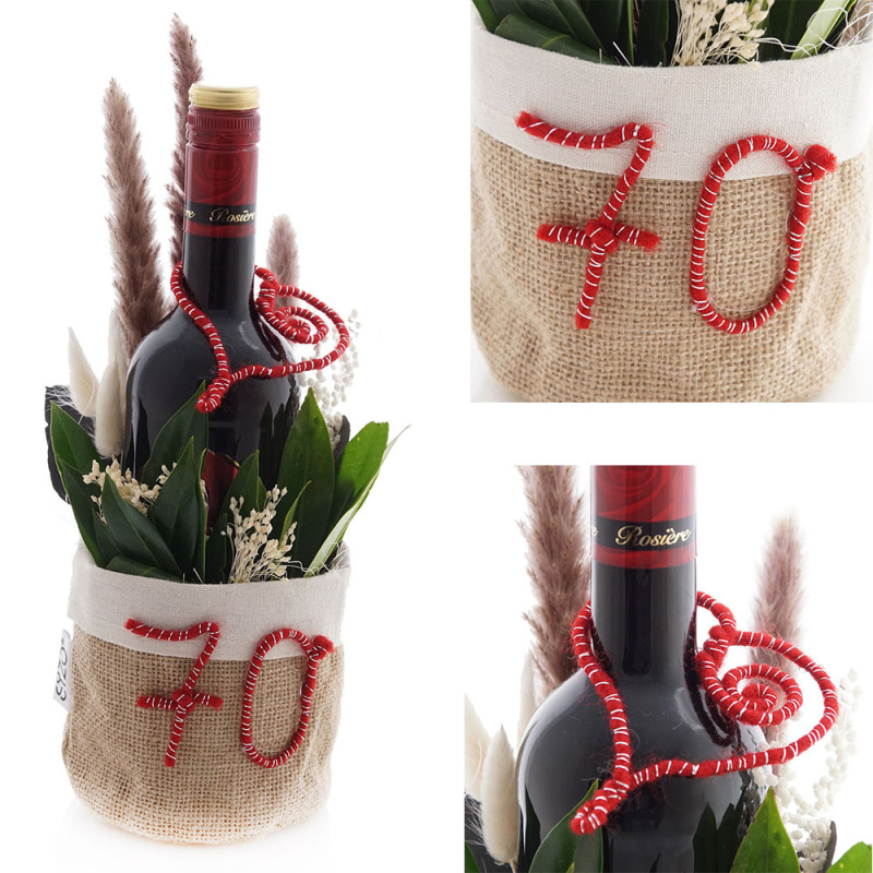 Geschenke verpacken mit Zahlen Floristik, Basteln