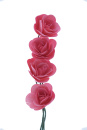 Holzrosen offen 4 Stück, in Box 6 cm, rosa premium Qualität