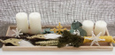 DIY Adventsschale mit Trockenblumen und Wichtel selbermachen