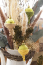 Christbaumkugeln basteln, dekorieren mit Wolldraht Glimmer